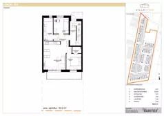 3 pokoje, mieszkanie 50,43 m², parter, oferta nr K5, Villa Stoki, Łódź, Widzew, ul. Beskidzka 109
