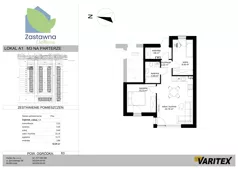 3 pokoje, mieszkanie 52,89 m², parter, oferta nr A.1, Zastawna OdNova, Łódź, Górna, ul. Zastawna