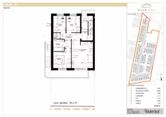4 pokoje, mieszkanie 53,48 m², parter, oferta nr G1, Villa Stoki, Łódź, Widzew, ul. Beskidzka 109