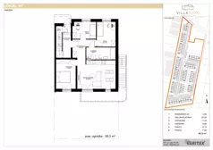 4 pokoje, mieszkanie 62,72 m², parter, oferta nr H7, Villa Stoki, Łódź, Widzew, ul. Beskidzka 109