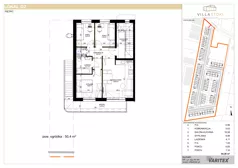4 pokoje, mieszkanie 54,28 m², piętro 1, oferta nr G2, Villa Stoki, Łódź, Widzew, ul. Beskidzka 109