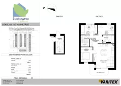4 pokoje, mieszkanie 60,70 m², piętro 1, oferta nr A.2, Zastawna OdNova, Łódź, Górna, ul. Zastawna
