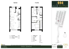 Dom 73,74 m², oferta nr J8, Villa Złotno, Łódź, Polesie, ul. Złotno 103
