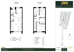 Dom 73,74 m², oferta nr J3, Villa Złotno, Łódź, Polesie, ul. Złotno 103