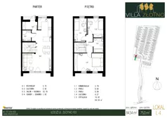 Dom 84,54 m², oferta nr L4, Villa Złotno, Łódź, Polesie, ul. Złotno 103