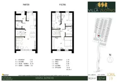 Dom 84,54 m², oferta nr J9, Villa Złotno, Łódź, Polesie, ul. Złotno 103