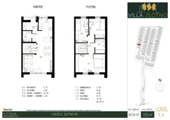 Dom 84,54 m², oferta nr K4, Villa Złotno, Łódź, Polesie, ul. Złotno 103