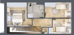 Dom 71,55 m², oferta nr B1, Villa Stoki - domy, Łódź, Widzew, ul. Beskidzka 109