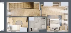 5 pokoi, mieszkanie 108,78 m², piętro 3, oferta nr B5, Villa Stoki, Łódź, Widzew, ul. Beskidzka 109