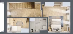 5 pokoi, mieszkanie 108,78 m², piętro 3, oferta nr B3, Villa Stoki, Łódź, Widzew, ul. Beskidzka 109