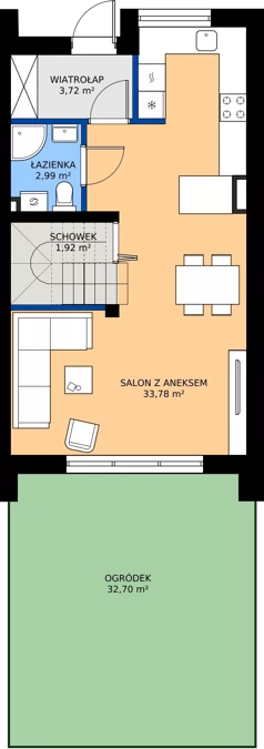 Dom 84,54 m², oferta nr G11, Villa Złotno, Łódź, Polesie, ul. Złotno 103