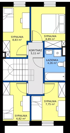 Dom 84,54 m², oferta nr G11, Villa Złotno, Łódź, Polesie, ul. Złotno 103