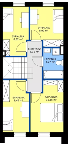 Dom 96,29 m², oferta nr H6, Villa Złotno, Łódź, Polesie, ul. Złotno 103