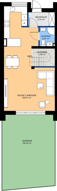 Dom 96,29 m², oferta nr H5, Villa Złotno, Łódź, Polesie, ul. Złotno 103