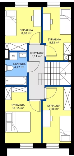 Dom 96,29 m², oferta nr H5, Villa Złotno, Łódź, Polesie, ul. Złotno 103