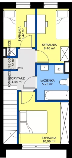Dom 73,73 m², oferta nr J5, Villa Złotno, Łódź, Polesie, ul. Złotno 103