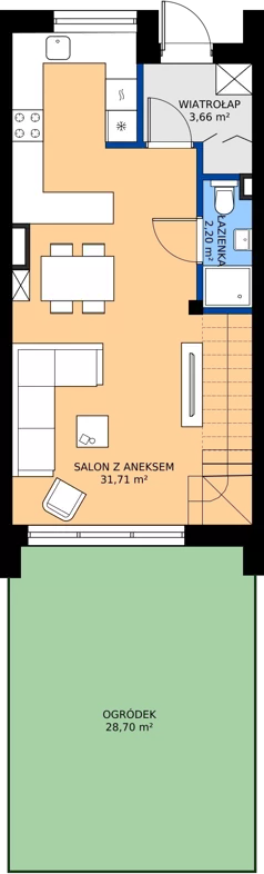 Dom 73,73 m², oferta nr J8, Villa Złotno, Łódź, Polesie, ul. Złotno 103