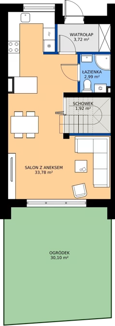Dom 84,54 m², oferta nr K5, Villa Złotno, Łódź, Polesie, ul. Złotno 103