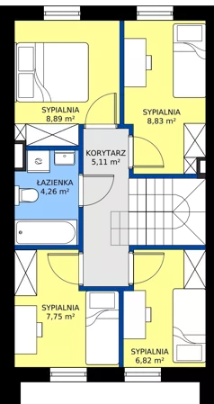 Dom 84,54 m², oferta nr K5, Villa Złotno, Łódź, Polesie, ul. Złotno 103