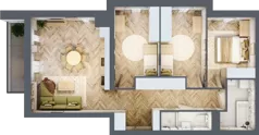4 pokoje, mieszkanie 82,23 m², piętro 3, oferta nr A3.5, Piekarska Park, Łódź, Bałuty, ul. Piekarska 27/29