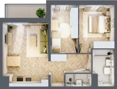3 pokoje, mieszkanie 58,15 m², piętro 5, oferta nr B5.5, Piekarska Park, Łódź, Bałuty, ul. Piekarska 27/29