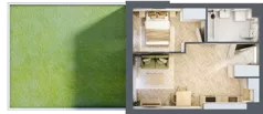 2 pokoje, mieszkanie 36,33 m², parter, oferta nr B1.0.8, Apartamenty Nowe Miasto, Zgierz, ul. Orla 12