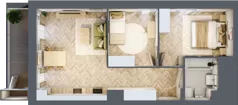 3 pokoje, mieszkanie 52,77 m², piętro 9, oferta nr 243, Nowy Czechów, Lublin, Czechów Południowy, ul. Kameralna 3