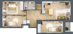 4 pokoje, mieszkanie 69,65 m², piętro 8, oferta nr 104, Nowy Czechów, Lublin, Czechów Południowy, ul. Kameralna 3