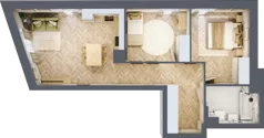 3 pokoje, mieszkanie 63,64 m², piętro 1, oferta nr 7, Nowy Czechów, Lublin, Czechów Południowy, ul. Kameralna 3