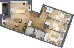 4 pokoje, mieszkanie 85,64 m², piętro 8, oferta nr 190, Nowy Czechów, Lublin, Czechów Południowy, ul. Kameralna 3