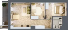 3 pokoje, mieszkanie 52,77 m², piętro 8, oferta nr 240, Nowy Czechów, Lublin, Czechów Południowy, ul. Kameralna 3