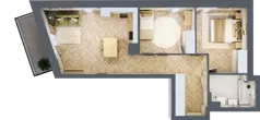 3 pokoje, mieszkanie 63,64 m², piętro 3, oferta nr 17, Nowy Czechów, Lublin, Czechów Południowy, ul. Kameralna 3