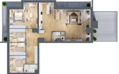 5 pokoi, mieszkanie 145,51 m², piętro 16, oferta nr 91/B7, Dzielnica Parkowa, Rzeszów, Słocina, ul. Ignacego Paderewskiego 47