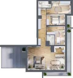4 pokoje, mieszkanie 117,23 m², piętro 15, oferta nr 86/B8, Dzielnica Parkowa, Rzeszów, Słocina, ul. Ignacego Paderewskiego 47