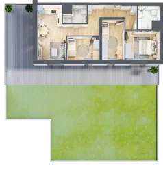 4 pokoje, mieszkanie 68,15 m², piętro 2, oferta nr 9/B7, Dzielnica Parkowa, Rzeszów, Słocina, ul. Ignacego Paderewskiego 47