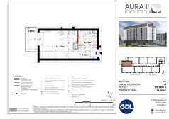 1 pokój, lokal inwestycyjny 26,42 m², piętro 2, oferta nr LS-13, Aura II, Lublin, Felin, Majdanek, ul. Józefa Franczaka "Lalka" 1A