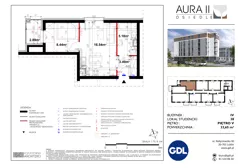 2 pokoje, lokal inwestycyjny 33,72 m², piętro 5, oferta nr LS-38, Aura II, Lublin, Felin, Majdanek, ul. Józefa Franczaka "Lalka" 1A