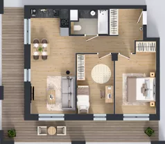 3 pokoje, mieszkanie 59,03 m², parter, oferta nr LM-003, Perspektywa Czechów, Lublin, Czechów Północny, ul. Wojtasa