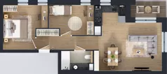 3 pokoje, mieszkanie 61,95 m², parter, oferta nr LM-124, Perspektywa Czechów, Lublin, Czechów Północny, ul. Wojtasa