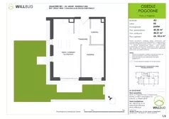 2 pokoje, mieszkanie 44,31 m², parter, oferta nr OP/A2/P0/05, Osiedle Pogodne, Puck, ul. Pogodna