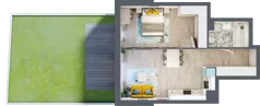 2 pokoje, mieszkanie 48,19 m², parter, oferta nr A-B0M2, Osiedle Blask, Łódź, Bałuty, ul. Smugowa 24