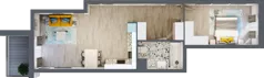 2 pokoje, mieszkanie 54,67 m², piętro 2, oferta nr A-E2M4, Osiedle Blask, Łódź, Bałuty, ul. Smugowa 24