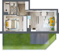 2 pokoje, mieszkanie 39,04 m², parter, oferta nr A-A0M5, Osiedle Blask, Łódź, Bałuty, ul. Smugowa 24