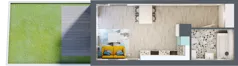 1 pokój, mieszkanie 29,04 m², piętro 1, oferta nr A-A1M3, Osiedle Blask, Łódź, Bałuty, ul. Smugowa 24
