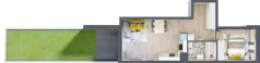 2 pokoje, mieszkanie 45,33 m², parter, oferta nr B-B0M3, Osiedle Blask, Łódź, Bałuty, ul. Smugowa 24