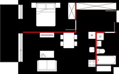 2 pokoje, mieszkanie 43,10 m², piętro 4, oferta nr M.99, Tarasy Śląskie, Chorzów, Chorzów II, ul. 3 Maja 94