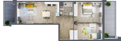 3 pokoje, apartament 68,12 m², piętro 1, oferta nr M.40, Tarasy Śląskie, Chorzów, Chorzów II, ul. 3 Maja