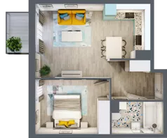 2 pokoje, apartament 43,24 m², piętro 3, oferta nr M.126, Tarasy Śląskie, Chorzów, Chorzów II, ul. 3 Maja