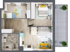 3 pokoje, apartament 55,89 m², parter, oferta nr M.110, Tarasy Śląskie, Chorzów, Chorzów II, ul. 3 Maja