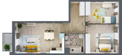 3 pokoje, apartament 65,49 m², piętro 1, oferta nr M.65, Tarasy Śląskie, Chorzów, Chorzów II, ul. 3 Maja